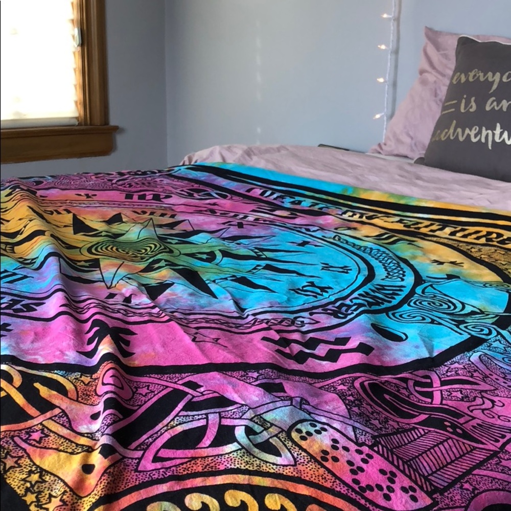 Tie Dye Astrology Tapestry